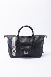 Sac de voyage en cuir 24H Le Mans Chris 48h noir